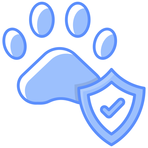 Pet Paw Blue Shield